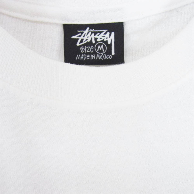 STUSSY ステューシー CHERRIES TEE 8ボール チェリー プリント 半袖 Tシャツ ホワイト系 M【美品】【中古】