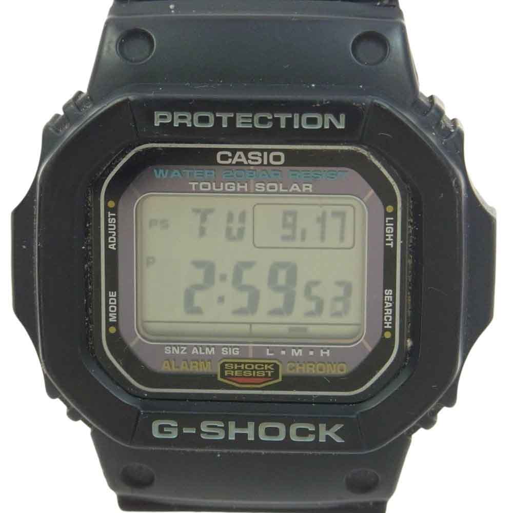 G-SHOCK ジーショック G-5600E-1JF 5600 SERIES デジタル タフソーラー 腕時計 ウォッチ ブラック系【中古】