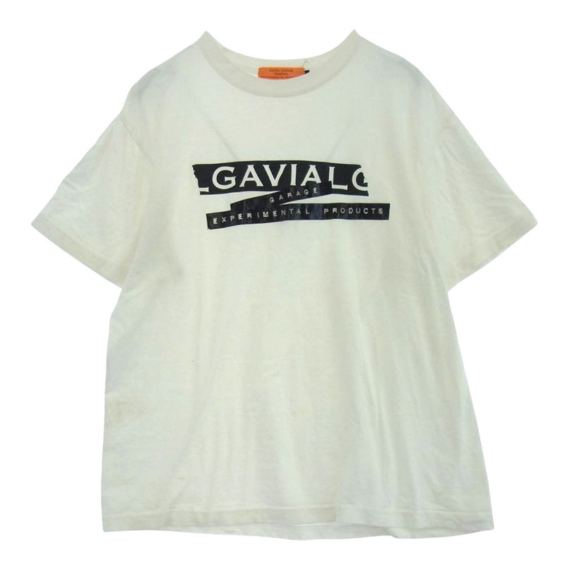 RUDE GALLERY ルードギャラリー GAVIAL TAPES プリント 半袖 Tシャツ  ホワイト系 L【中古】