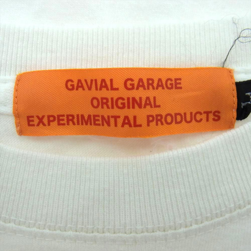 RUDE GALLERY ルードギャラリー GAVIAL TAPES プリント 半袖 Tシャツ  ホワイト系 L【中古】