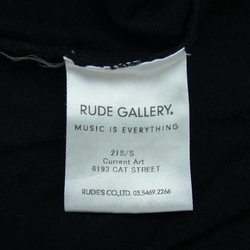 RUDE GALLERY ルードギャラリー RUDE BONE TEE ルード ボーン Tシャツ ブラック系 M【中古】