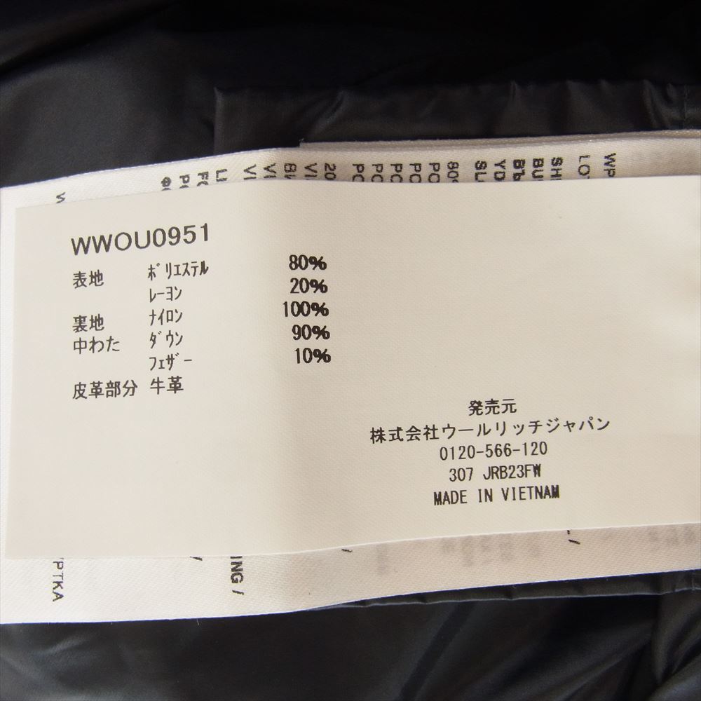 WOOLRICH ウールリッチ WWOU0951 PUFFY PRESCOTT JACKET パフィー プレスコット ショート パファー ダウン ジャケット ネイビー系 L【新古品】【未使用】【中古】