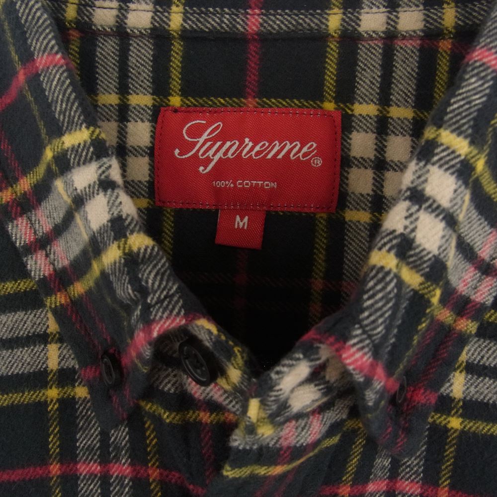 Supreme シュプリーム 20AW Tartan Flannel Shirt ボタンダウン タータン フランネル 長袖 チェック シャツ M【中古】