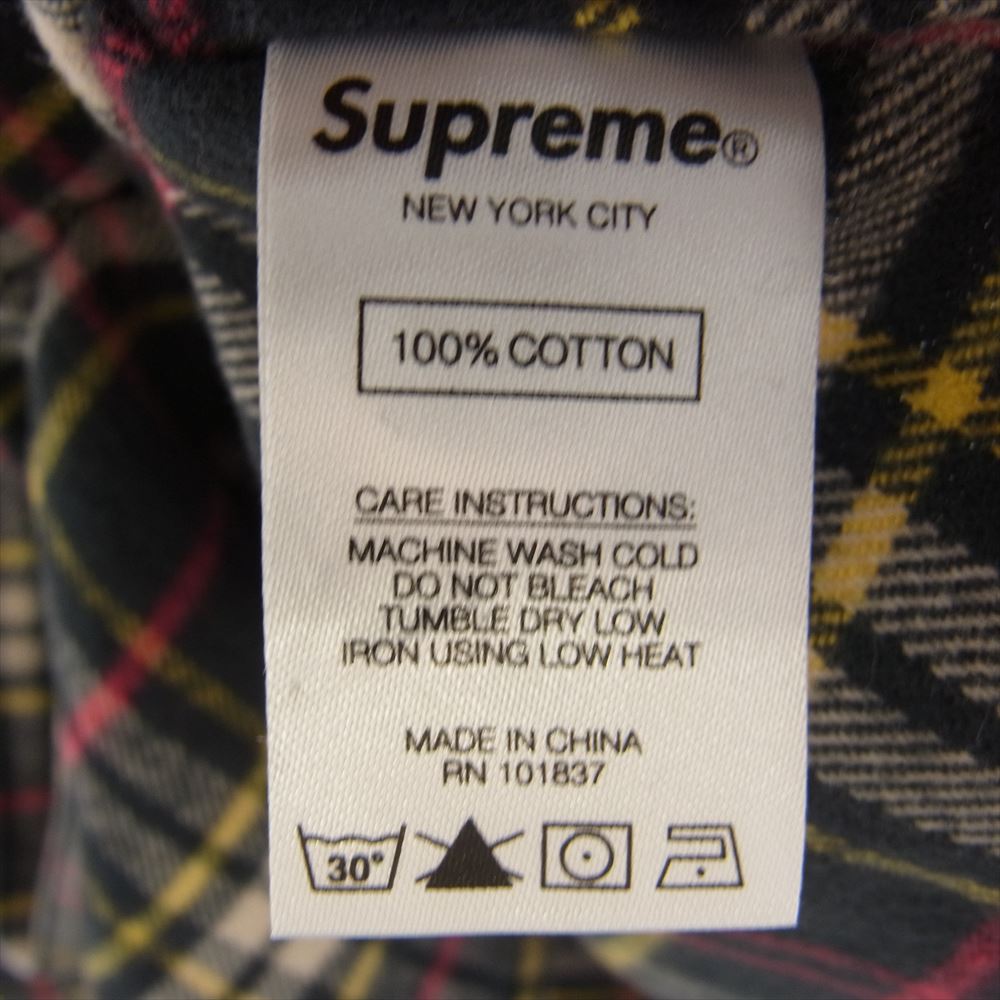 Supreme シュプリーム 20AW Tartan Flannel Shirt ボタンダウン タータン フランネル 長袖 チェック シャツ M【中古】