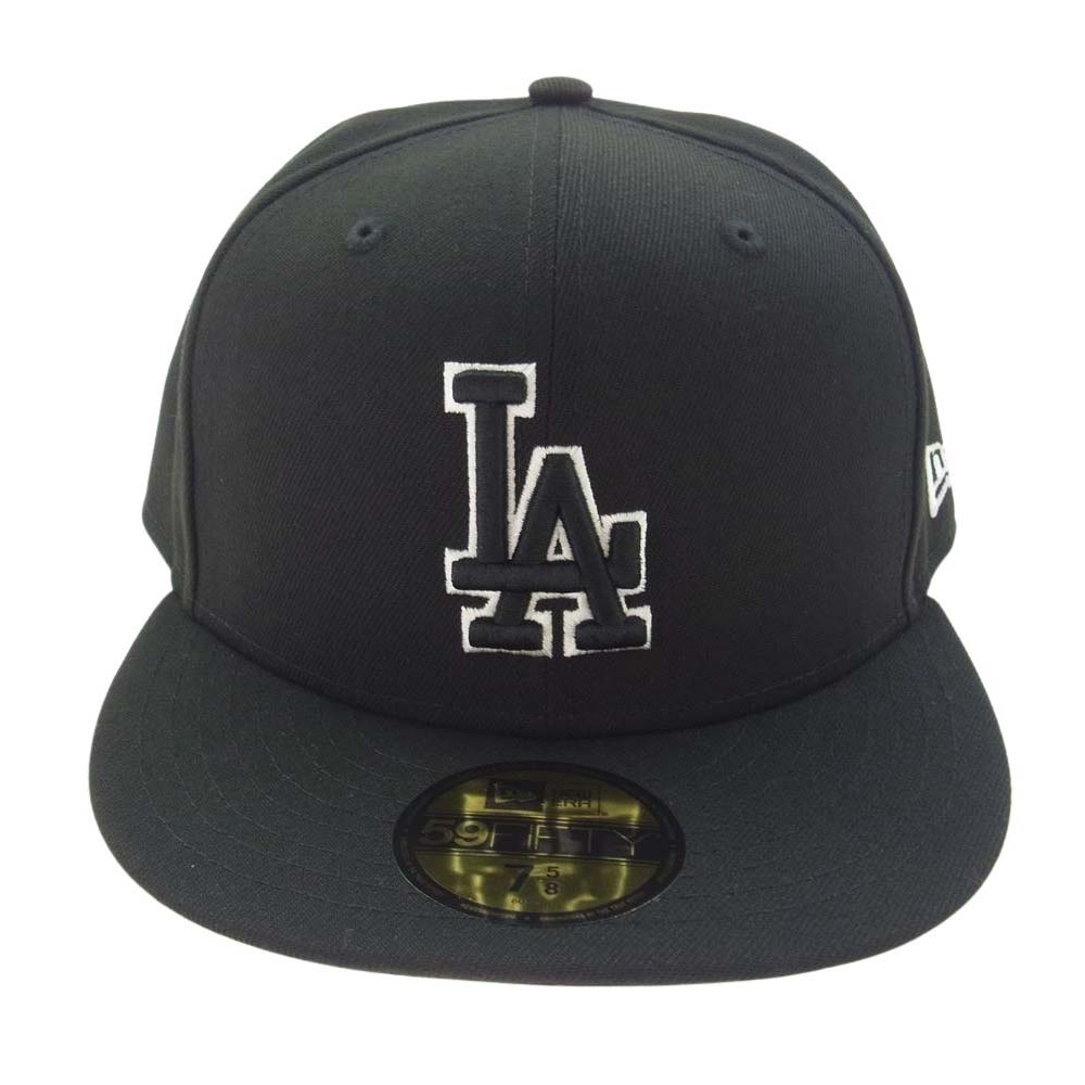 NEW ERA ニューエラ 59FIFTY ロサンゼルス ドジャース ベースボール キャップ  ブラック系 60.6cm【新古品】【未使用】【中古】