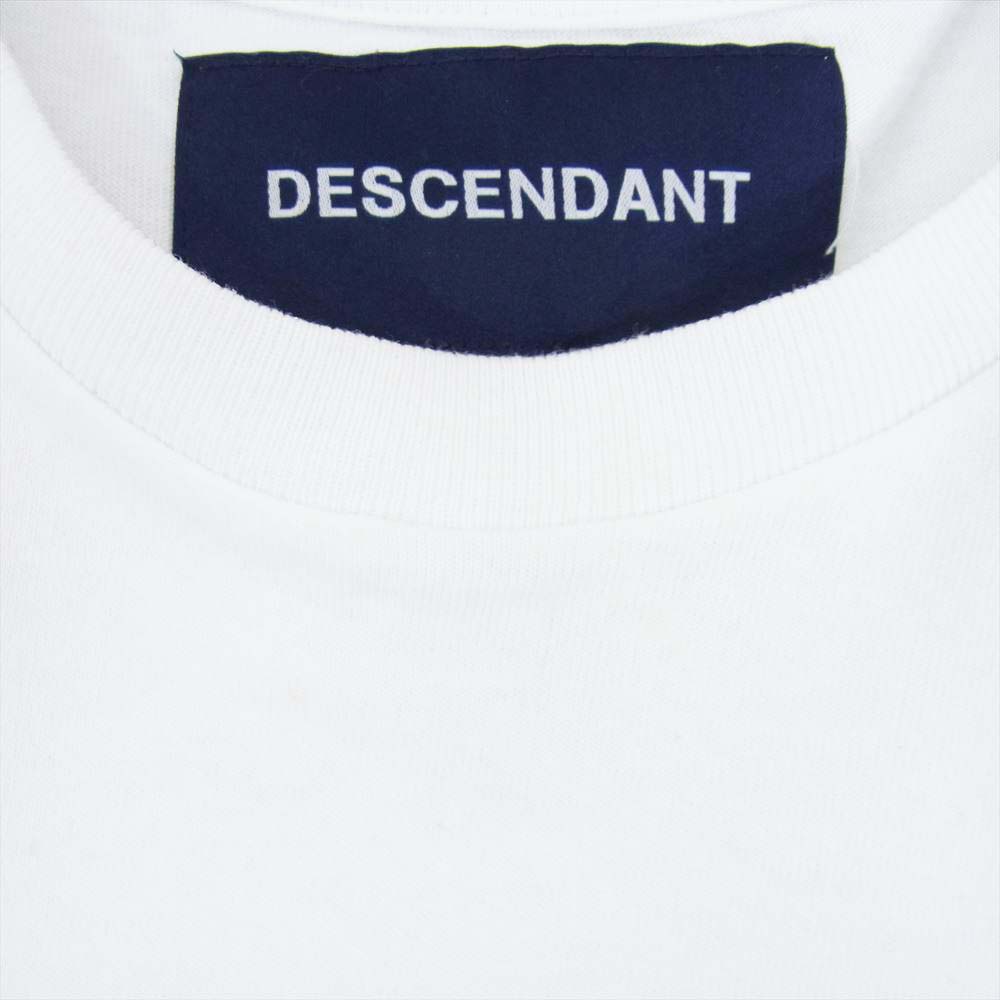 DESCENDANT ディセンダント 24SS 241ATDS-STM01S GLM SS フロント プリント 半袖 Tシャツ ホワイト系 3【中古】