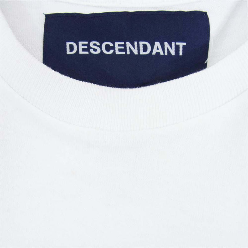 DESCENDANT ディセンダント 24SS 241ATDS-STM01S GLM SS フロント プリント 半袖 Tシャツ ホワイト系 3【中古】