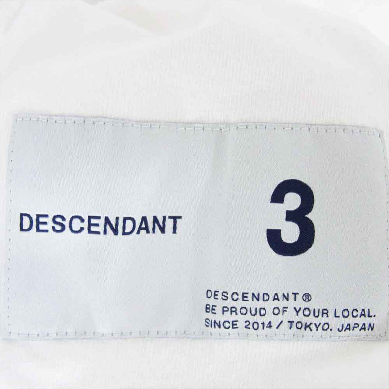 DESCENDANT ディセンダント 24SS 241ATDS-STM01S GLM SS フロント プリント 半袖 Tシャツ ホワイト系 3【中古】