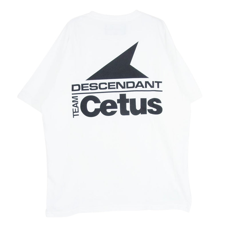 DESCENDANT ディセンダント 24SS 241ATDS-STM13S STERN SS バック プリント ロゴ 半袖 Tシャツ カットソー ホワイト系 3【新古品】【未使用】【中古】