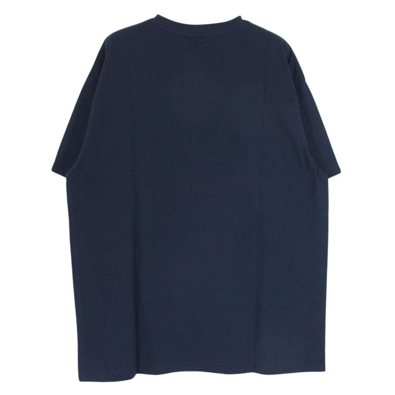 WTAPS ダブルタップス 22SS 221ATDT-STM09S RANSOMSS COTTON ロゴ プリント 半袖 Tシャツ ネイビー系 X02【極上美品】【中古】