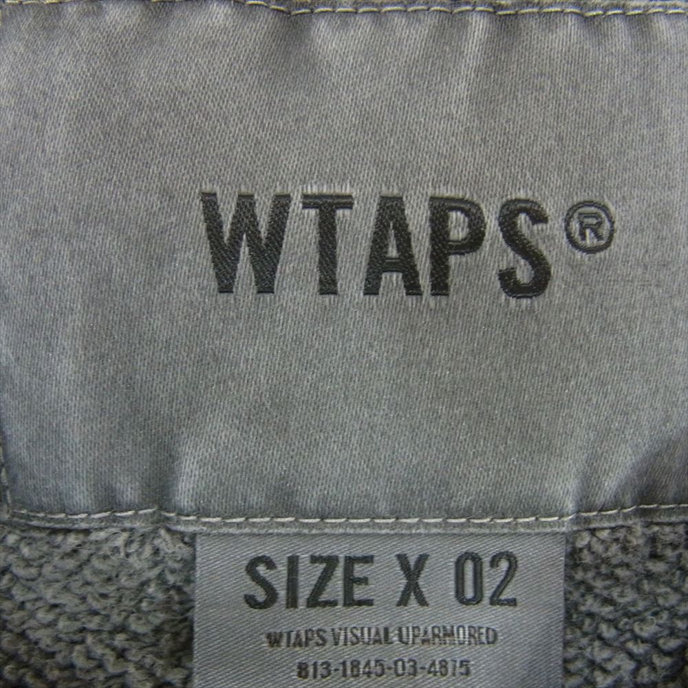 WTAPS ダブルタップス 23SS 231ATDT-CSM17 DITCH VEST COTTON LEAGUE フロント ロゴ 刺繍 スウェット ベスト グレー系 X02【中古】