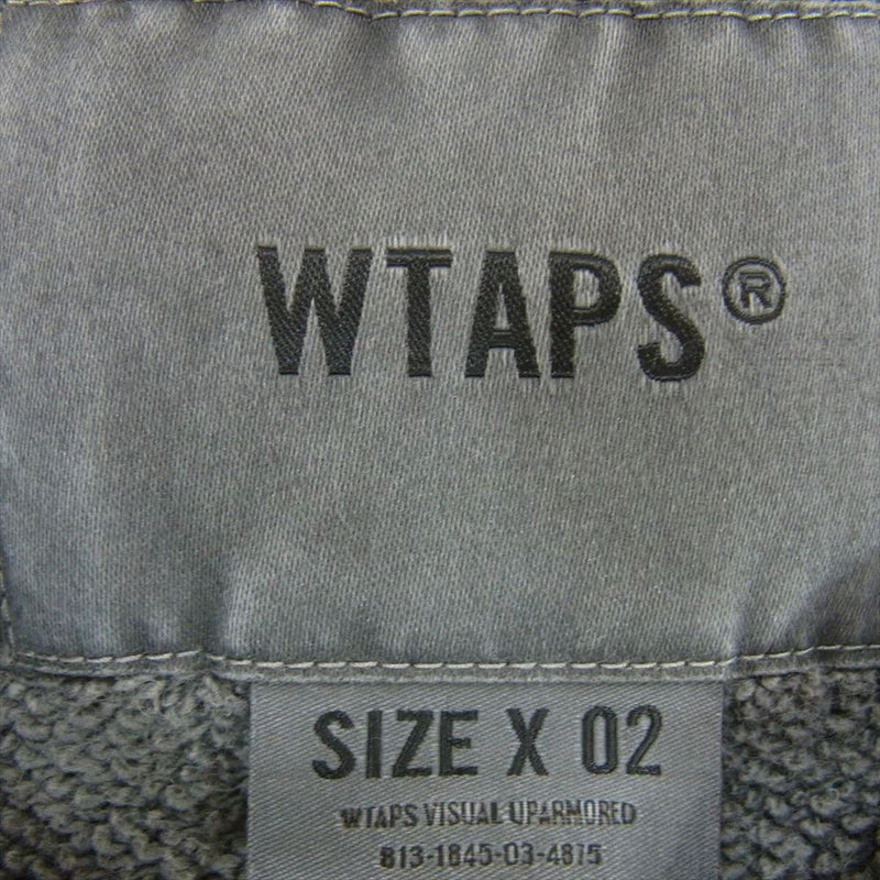 WTAPS ダブルタップス 23SS 231ATDT-CSM17 DITCH VEST COTTON LEAGUE フロント ロゴ 刺繍 スウェット ベスト グレー系 X02【中古】