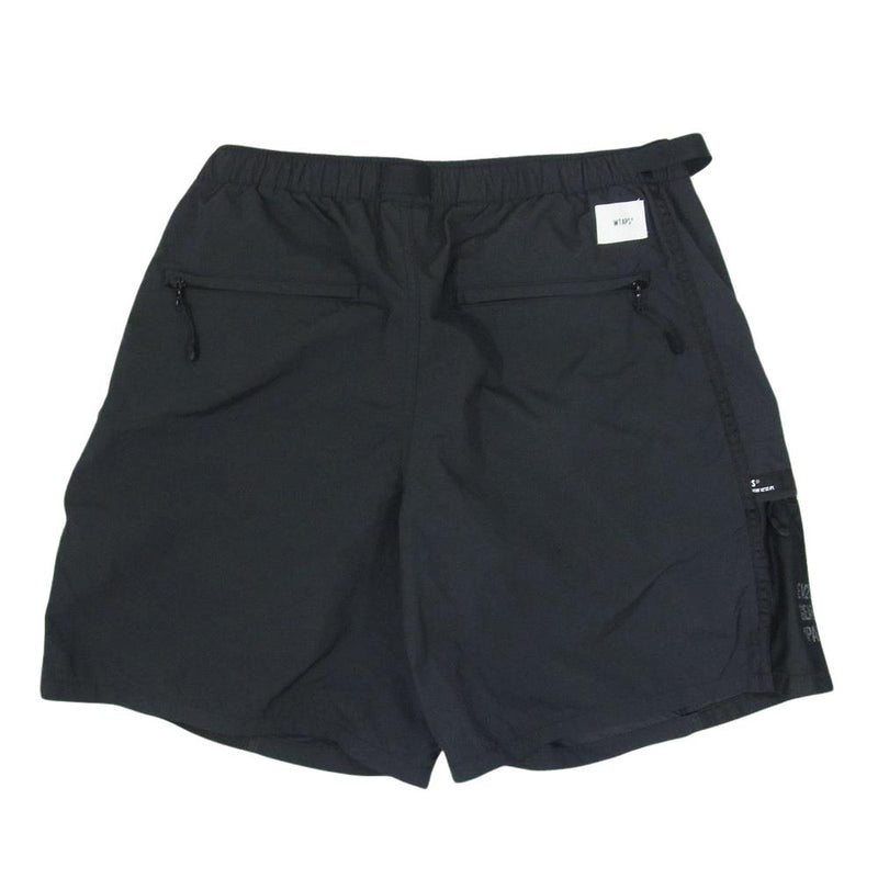 WTAPS ダブルタップス 22SS 221BRDT-PTM07 TRACKS SHORTS NYLON.TUSSAH トラック ショーツ ショート ハーフ パンツ ブラック系 X03【中古】