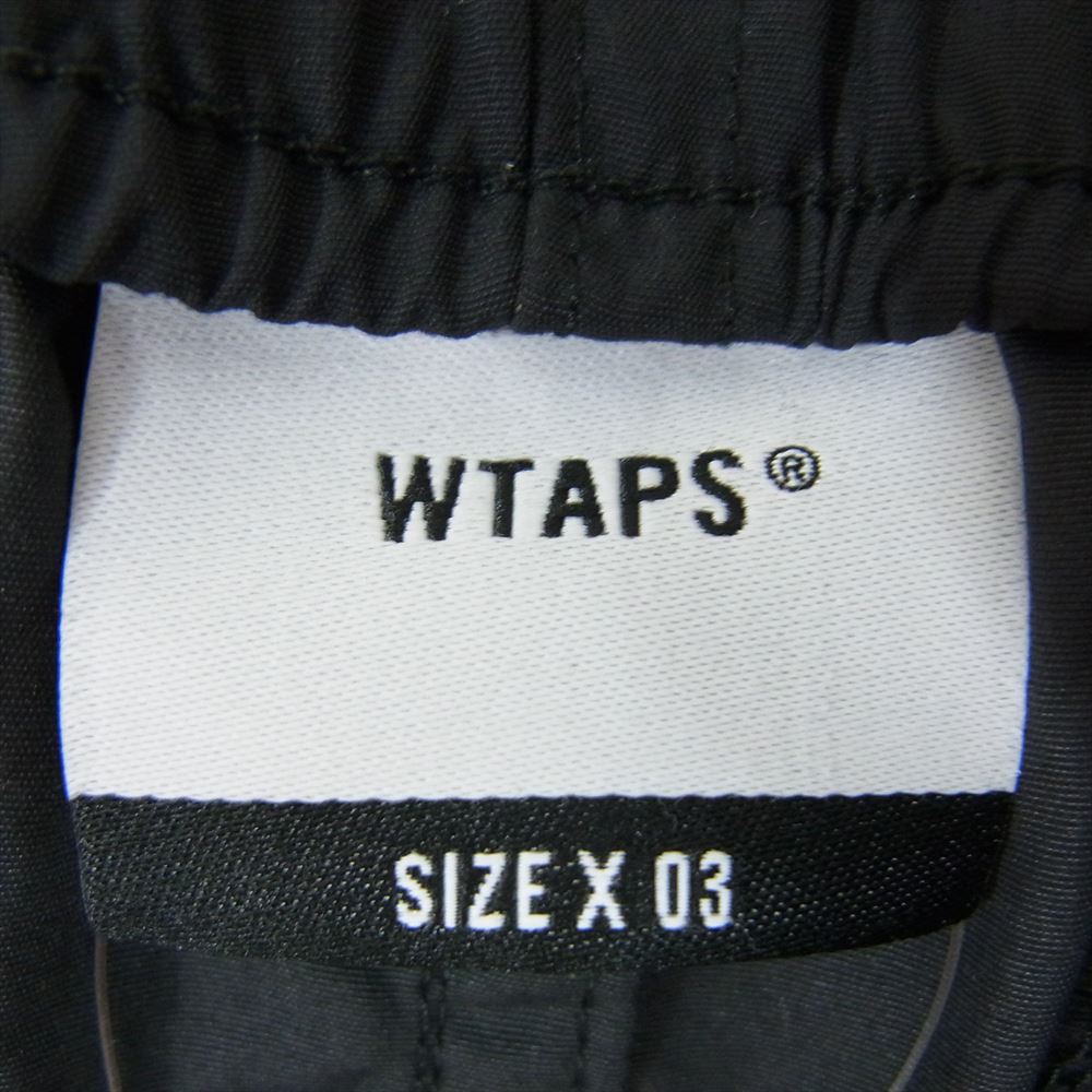 WTAPS ダブルタップス 22SS 221BRDT-PTM07 TRACKS SHORTS NYLON.TUSSAH トラック ショーツ ショート ハーフ パンツ ブラック系 X03【中古】