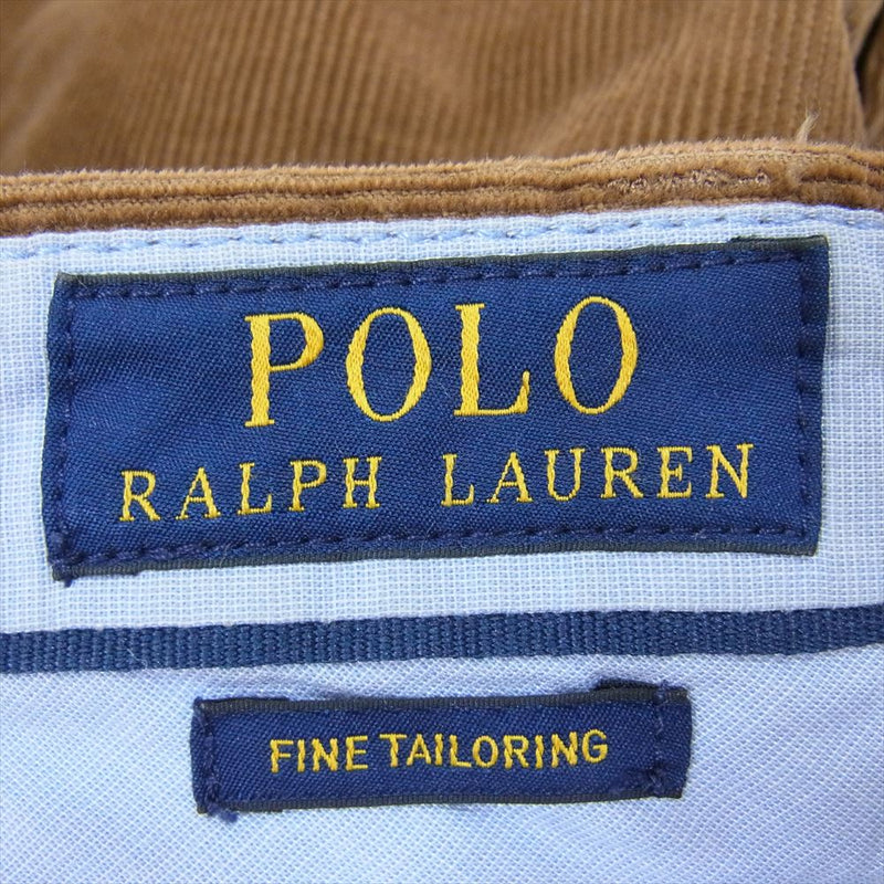 POLO RALPH LAUREN ポロ・ラルフローレン コーデュロイ トラウザー 裾ダブル パンツ ブラウン系 30/32【中古】