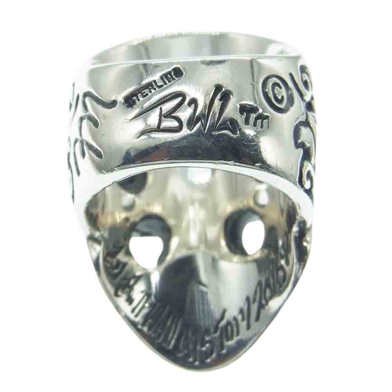 BILL WALL LEATHER ビルウォールレザー R407 ギャランティ付属 Day of the Dead Ruby Stones Master Skull Ring デイオブザデッド ルビーストーン メキシカン マスタースカル リング シルバー系 20号【中古】