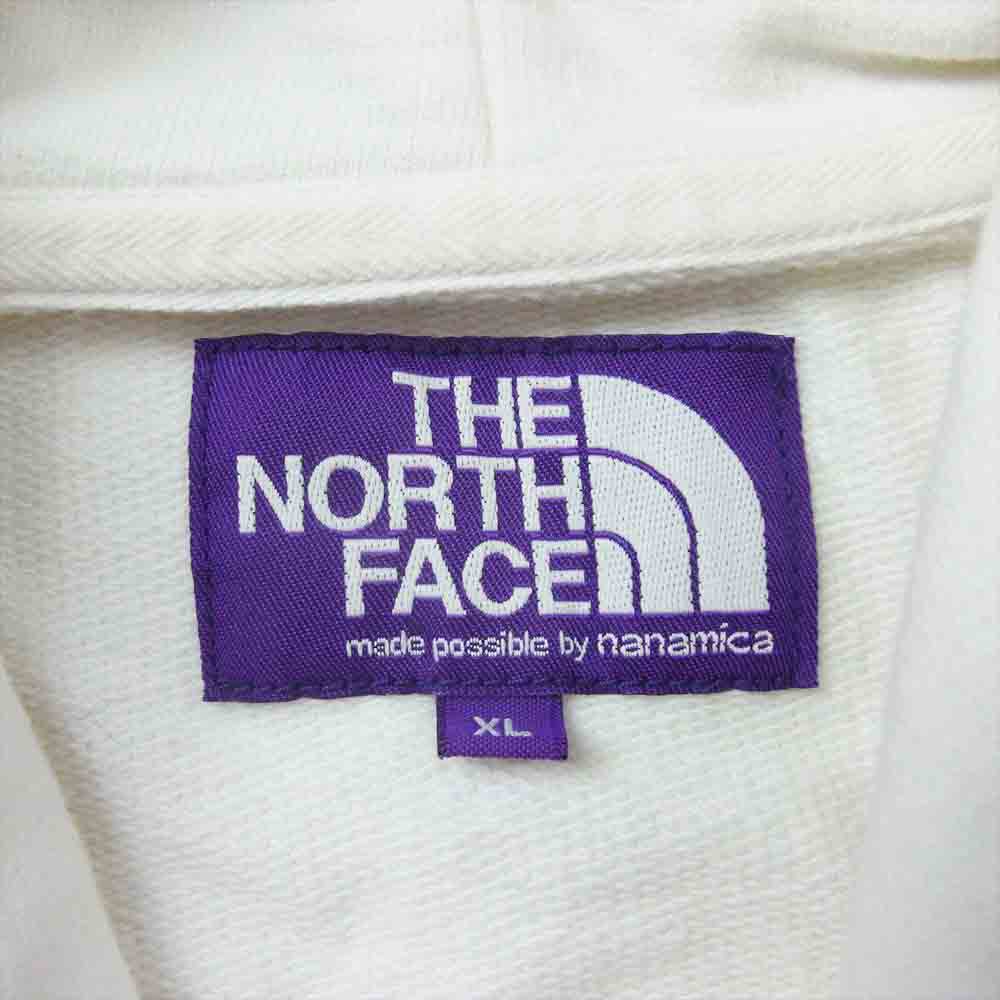 THE NORTH FACE ノースフェイス NT6902 PURPLE LABEL パープルレーベル Mountain Sweat Parka マウンテン スウェット パーカー ホワイト系 XL【中古】