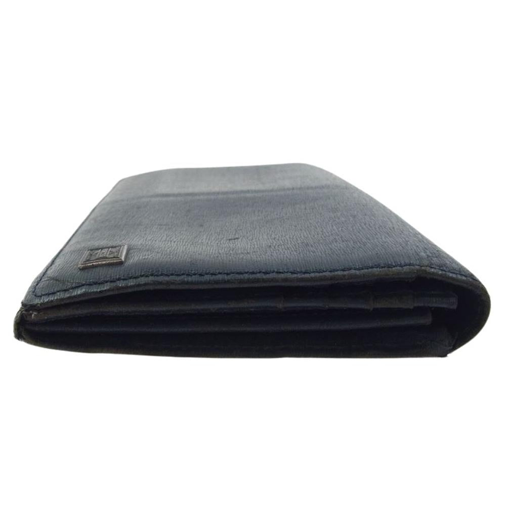 PORTER ポーター 052-02201 CURRENT カレント 二つ折り 長財布 ロング ウォレット ネイビー系【中古】