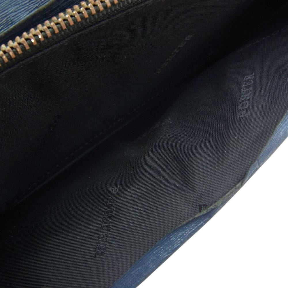 PORTER ポーター 052-02201 CURRENT カレント 二つ折り 長財布 ロング ウォレット ネイビー系【中古】