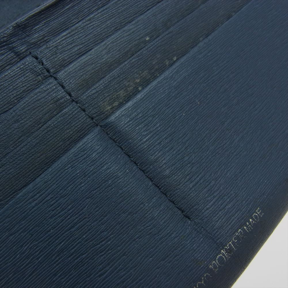 PORTER ポーター 052-02201 CURRENT カレント 二つ折り 長財布 ロング ウォレット ネイビー系【中古】