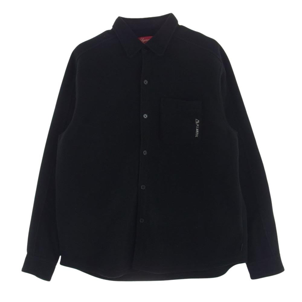 Supreme シュプリーム 21AW Polartec Shirt ポーラテック フリース シャツ ブラック ブラック系 L【中古】