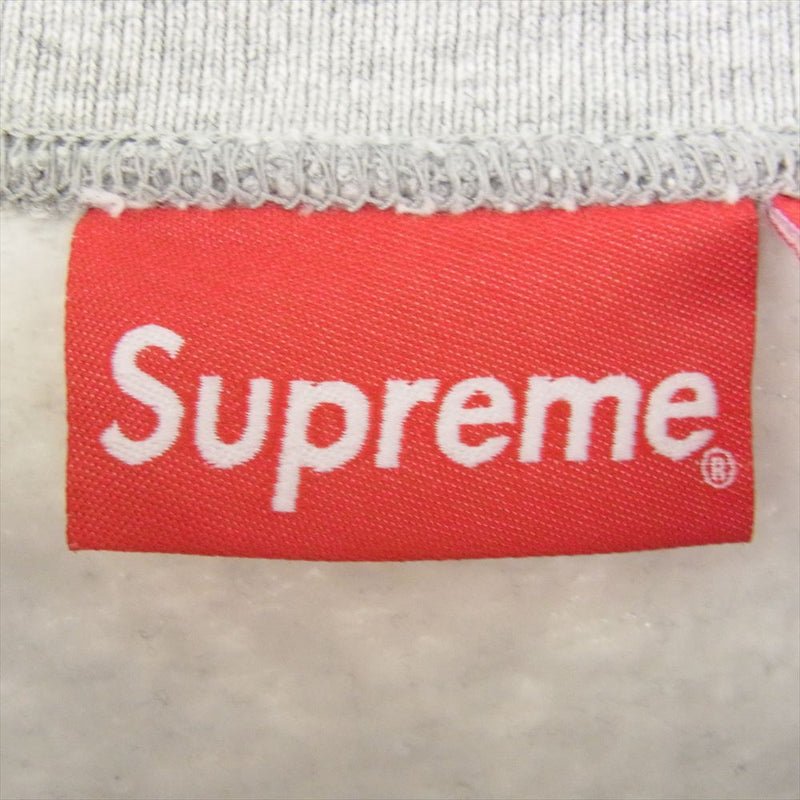 Supreme シュプリーム 20SS Cutout Logo Crewneck Sweatshirt カットアウト ボックスロゴ クルーネック スウェット トレーナー グレー系 L【中古】