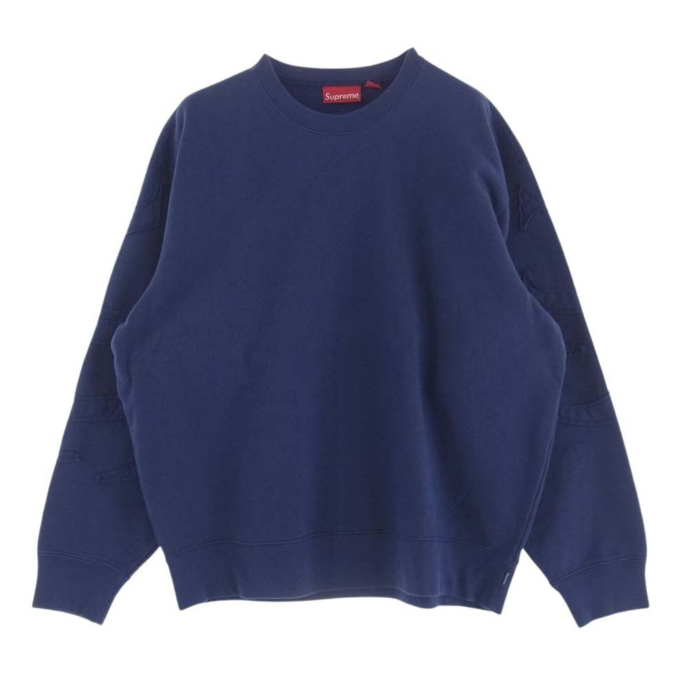 Supreme シュプリーム 22SS Tonal Applique Crewneck トーナルアップリケ クルーネック 長袖 スウェット トレーナー M【中古】