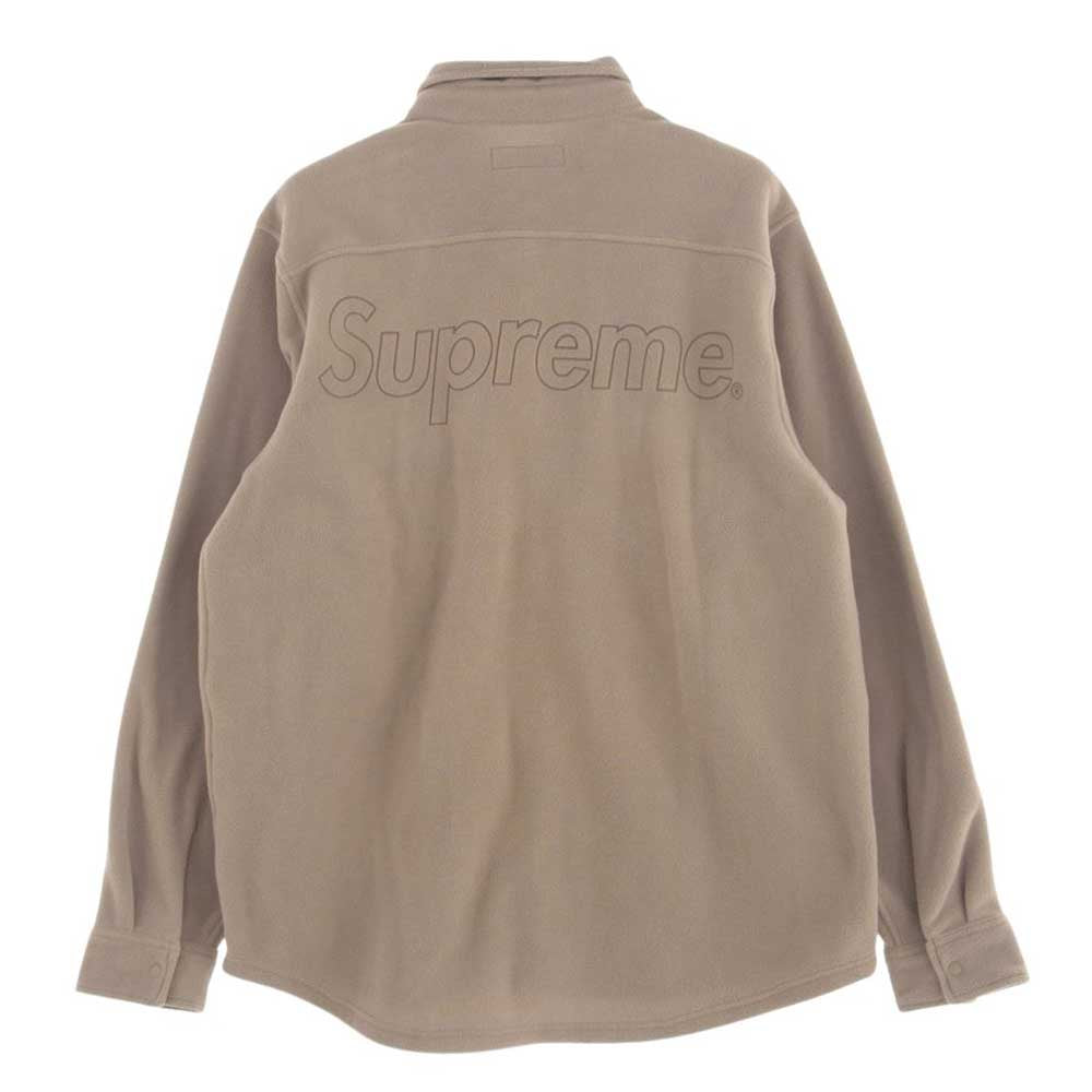 Supreme シュプリーム 23AW Polartec Shirt ポーラテック フリース シャツ Tan L【新古品】【未使用】【中古】