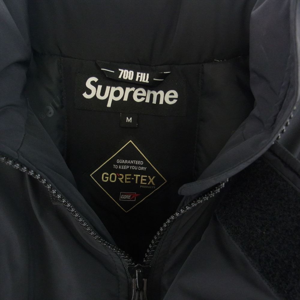 Supreme シュプリーム 18AW Gore-tex 700 Fill Down Parka ゴアテックス 700フィル ダウン パーカー バックロゴ ダウンジャケット ブラック系 M【美品】【中古】