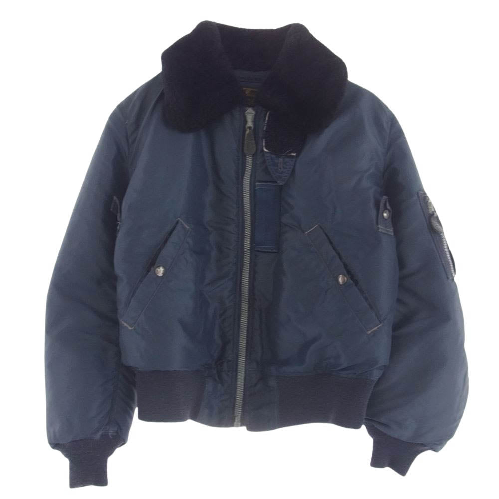 Buzz Rickson's バズリクソンズ M13657 M13658 B-15C STOCK NO.37-J-212 ナイロン フライトジャケット ネイビー系 36【中古】