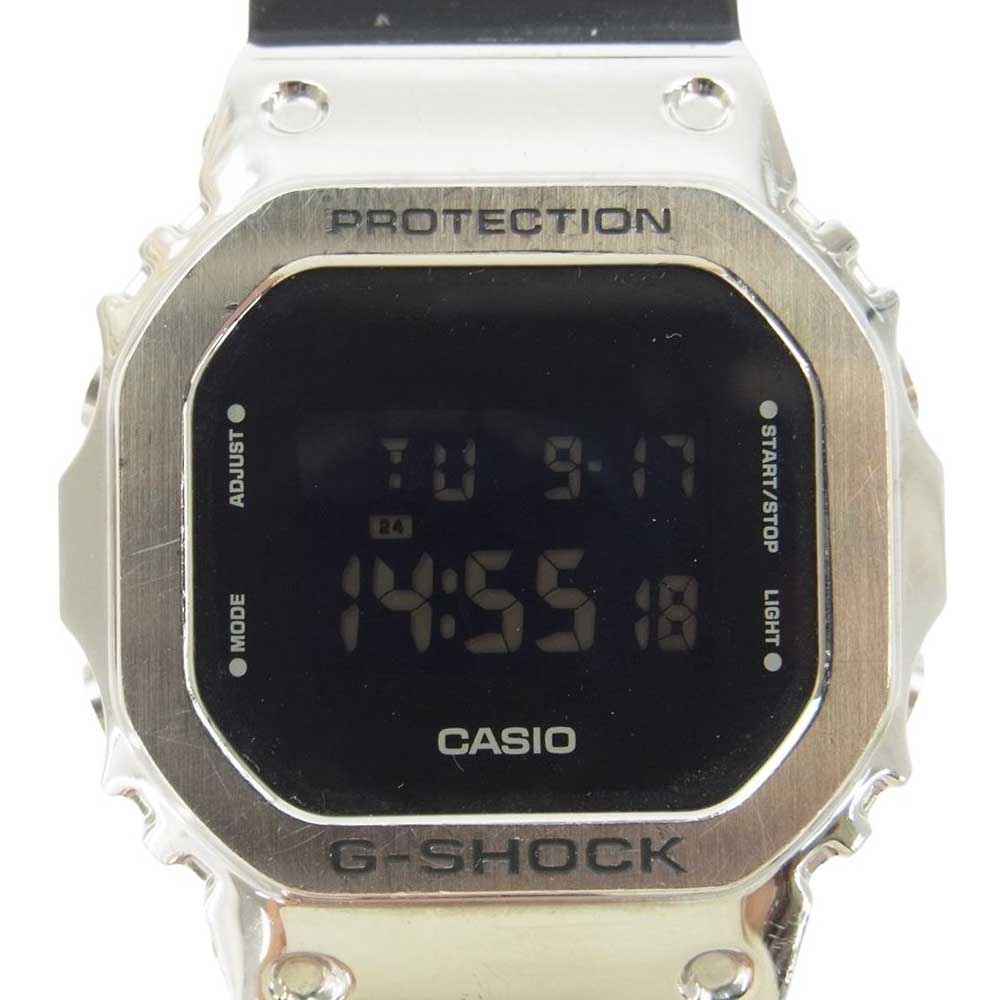 CASIO G-SHOCK カシオ ジーショック GM-5600-1JF 5600シリーズ G-SHOCK ジーショック 腕時計 ウォッチ ブラック系 シルバー系【中古】