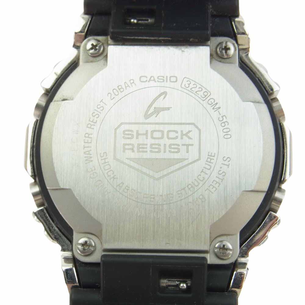 CASIO G-SHOCK カシオ ジーショック GM-5600-1JF 5600シリーズ G-SHOCK ジーショック 腕時計 ウォッチ ブラック系 シルバー系【中古】