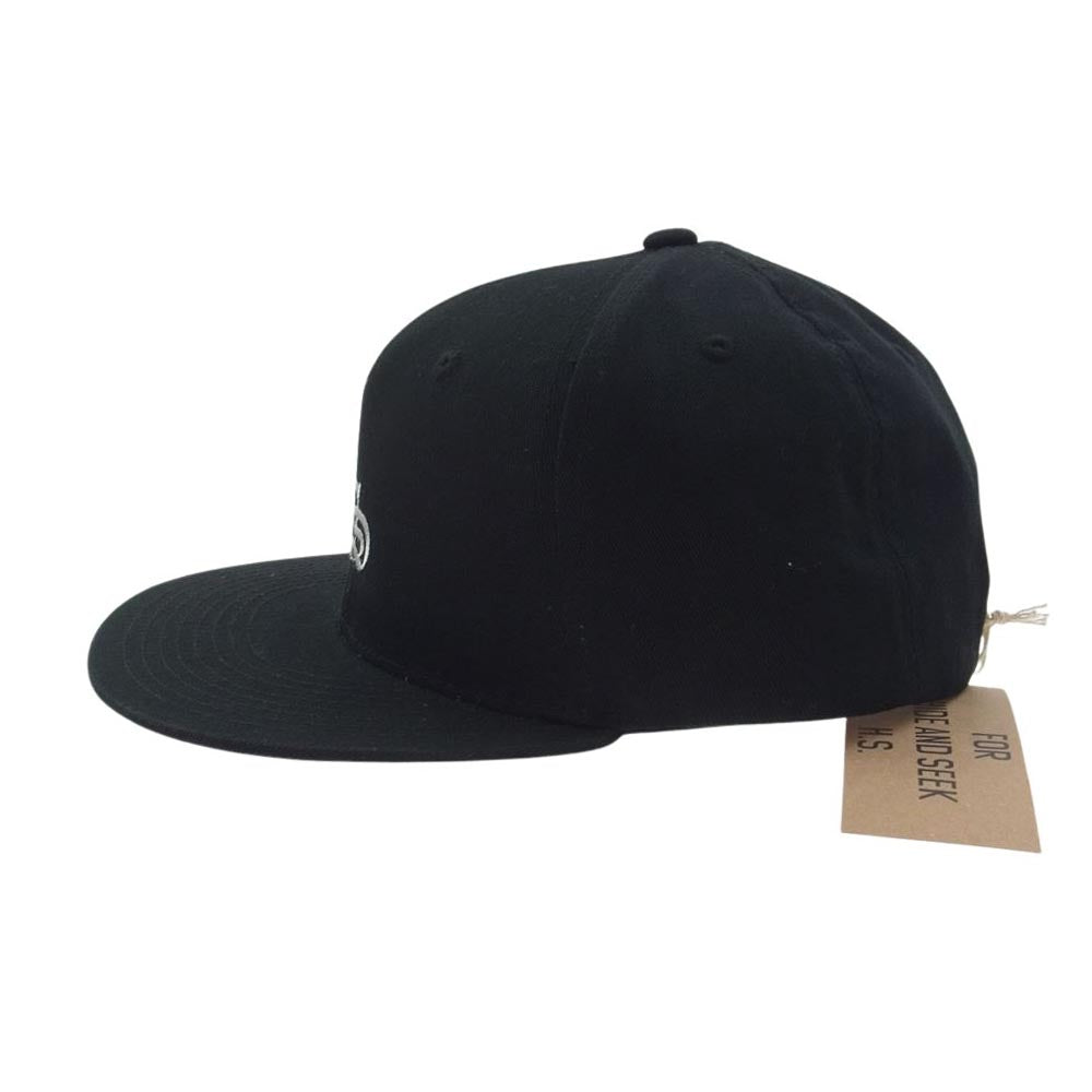 HideandSeek ハイドアンドシーク 23SS HG-010923 HS BASEBALL CAP スナップバック ベースボール キャップ 帽子 ブラック系【極上美品】【中古】