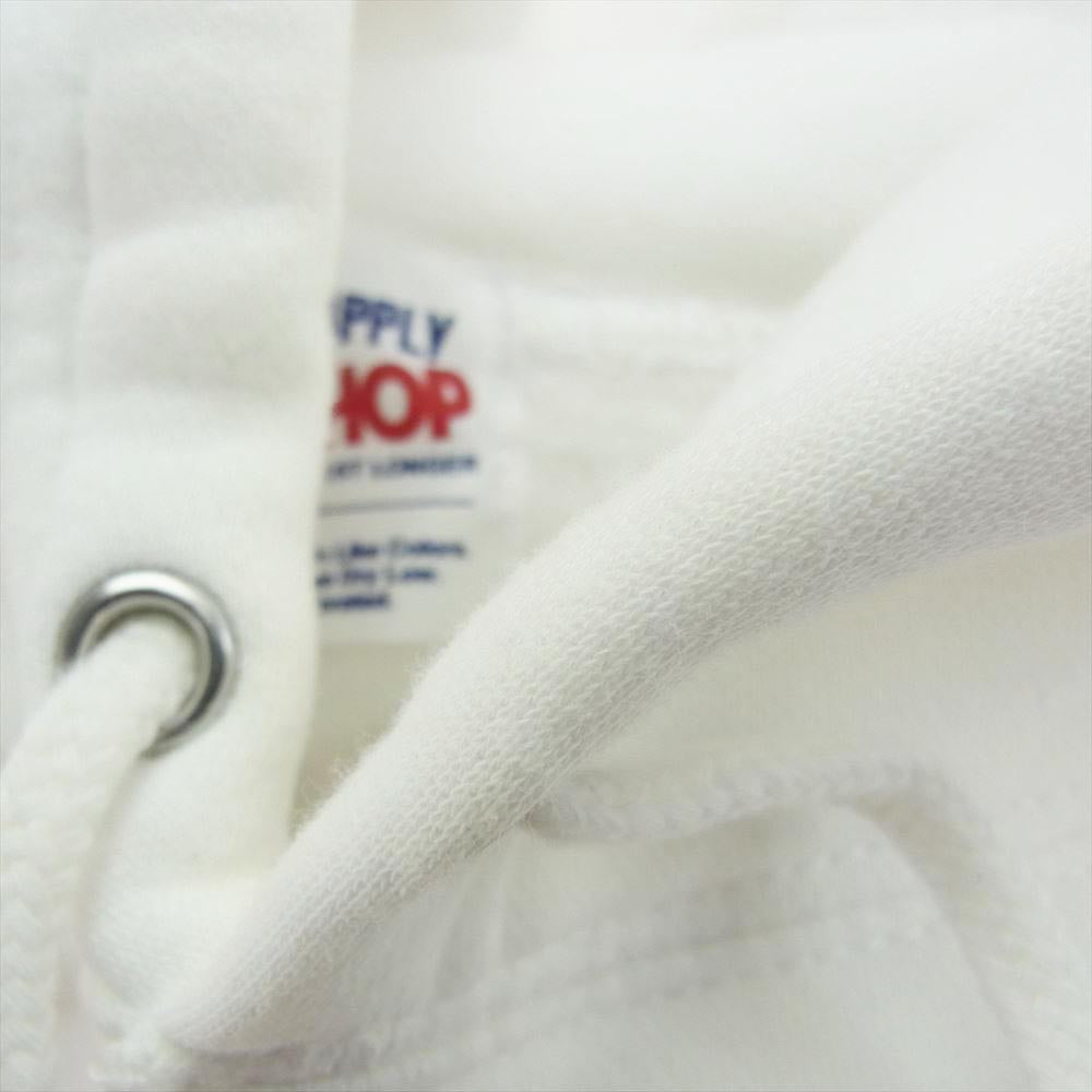 ポークチョップガレージサプライ THIS IS ORIGINAL HOODIE ディスイズオリジナル フーディ プルオーバー パーカー ホワイト系 L【中古】
