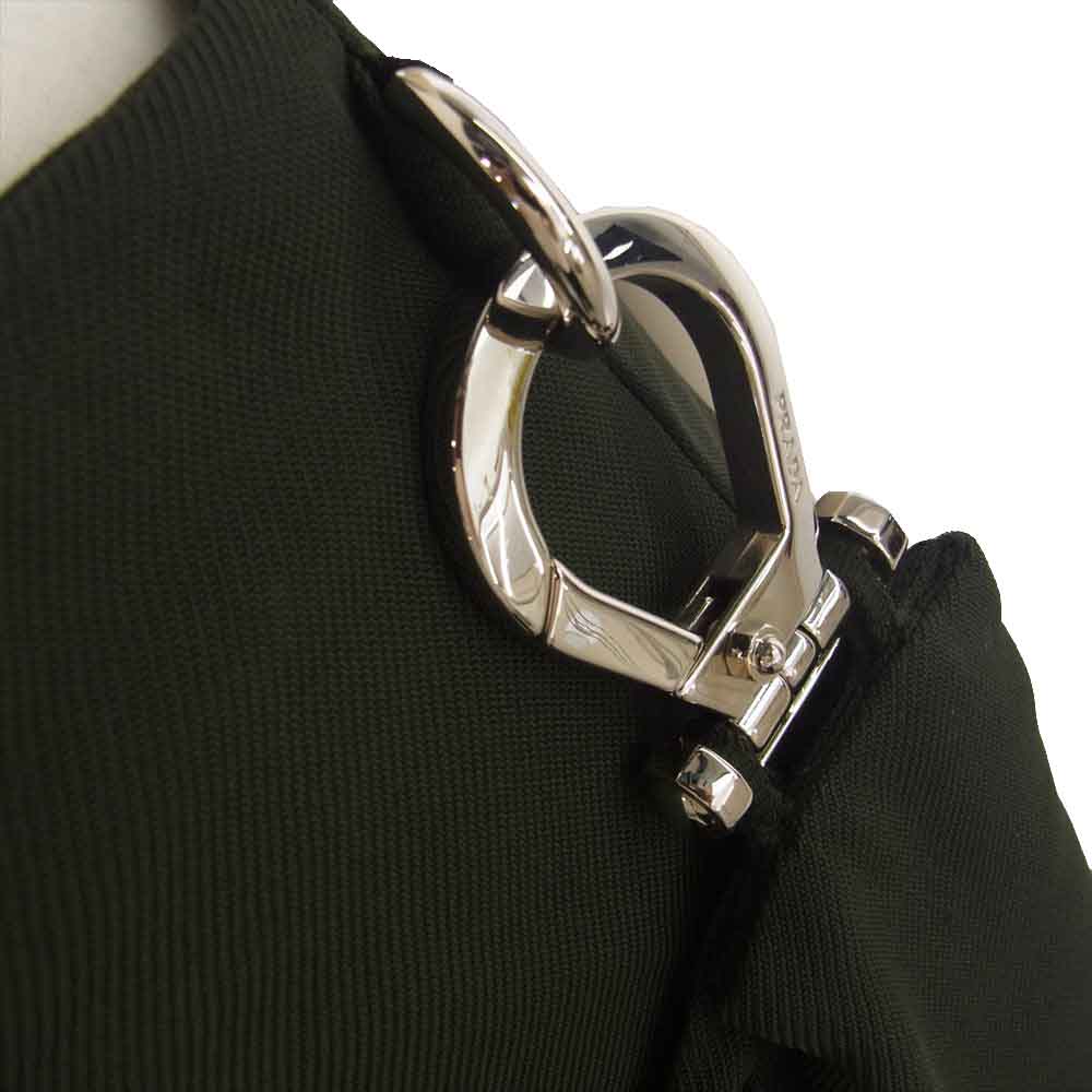 PRADA プラダ P125Q S192 カーゴポケット付き 巻きスカートドッキング スカート カーキ系 38S【中古】