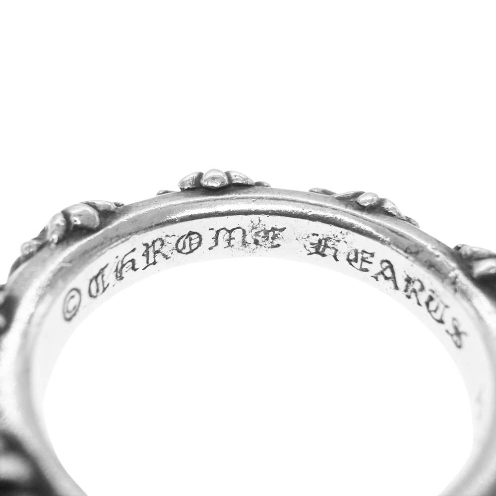 CHROME HEARTS クロムハーツ（原本無） CROSS BAND クロスバンド リング シルバー系 21号【中古】