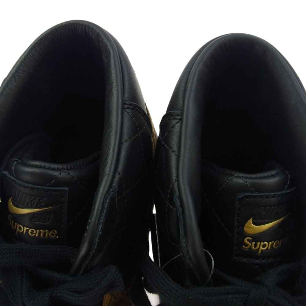 Supreme シュプリーム 22AW DV5078-001 × Nike SB Blazer Mid Black ナイキ SB ブレーザー ミッド ブラック スニーカー ブラック系 27cm【極上美品】【中古】