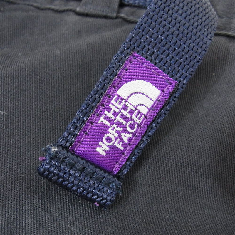 THE NORTH FACE ノースフェイス NT5617N PURPLE LABEL パープル レーベル COOLMAX STRETCH TWILL TAPERED PANTS クールマックス ストレッチツイル テーパード パンツ ブラック系 32【中古】