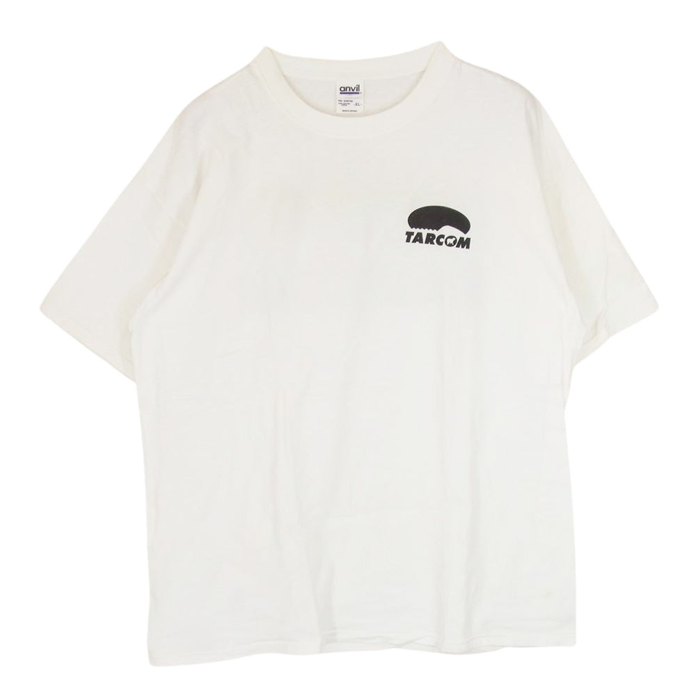 ティーエーアール TAR COM メッセージ プリント 半袖 Tシャツ 黒プリント ホワイト系 XL【中古】