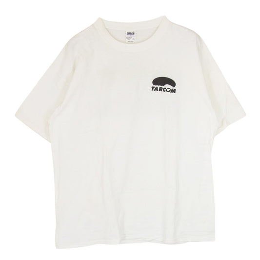 ティーエーアール TAR COM メッセージ プリント 半袖 Tシャツ 黒プリント ホワイト系 XL【中古】
