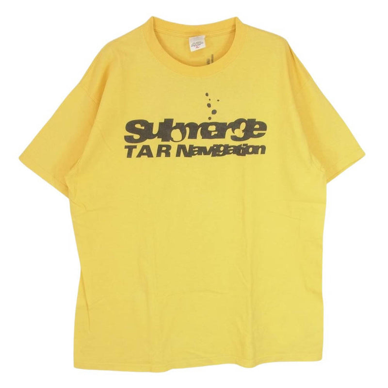 サブマージ × TAR ティーエーアール TAR navigation サブマリン 半袖 Ｔシャツ イエロー系 XL【中古】