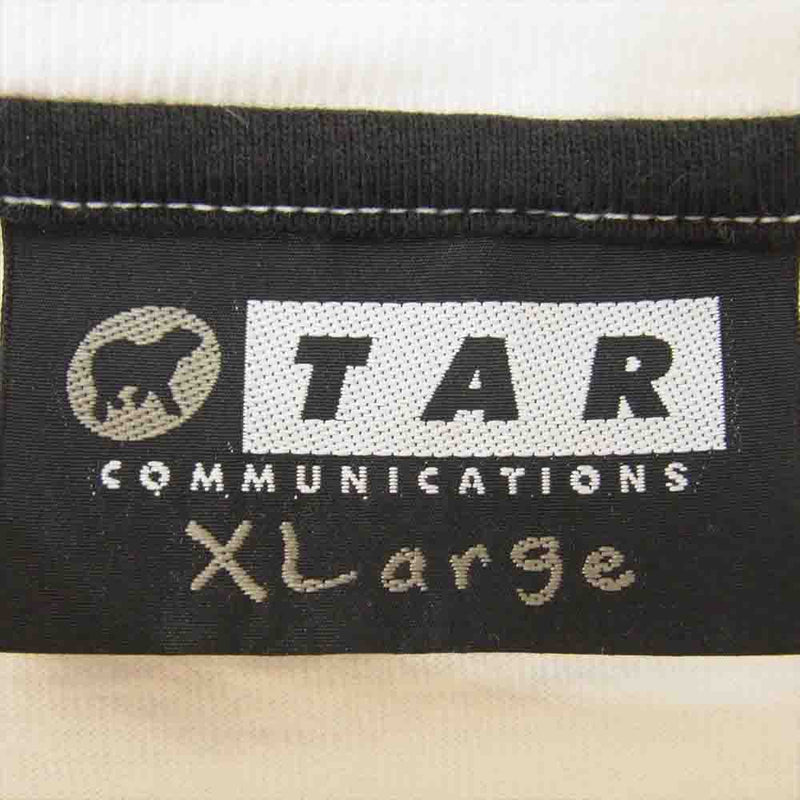 ティーエーアール TAR SPECAL GIG プリント Ｖガゼット付 ショートスリーブ 半袖 Tシャツ ホワイト系 XL【中古】