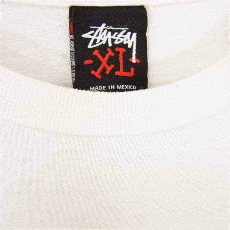 STUSSY ステューシー Strictly RHYTHM Anniversary ショートスリーブ クルーネック 半袖 Tシャツ 30周年 ホワイト系 XL【中古】