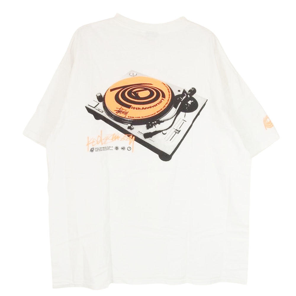 STUSSY ステューシー 06SS × KO KIMURA 木村コウ 10周年記念 半袖 Tシャツ ホワイト系 XL【中古】