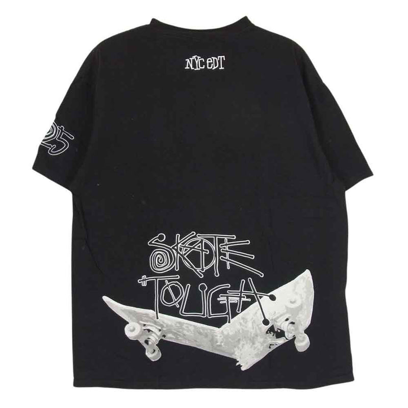 STUSSY ステューシー NYC EDT SS LINK SKATE TEE ニューヨーク エディション エスエスリンク 半袖 Tシャツ ブラック系 L【中古】