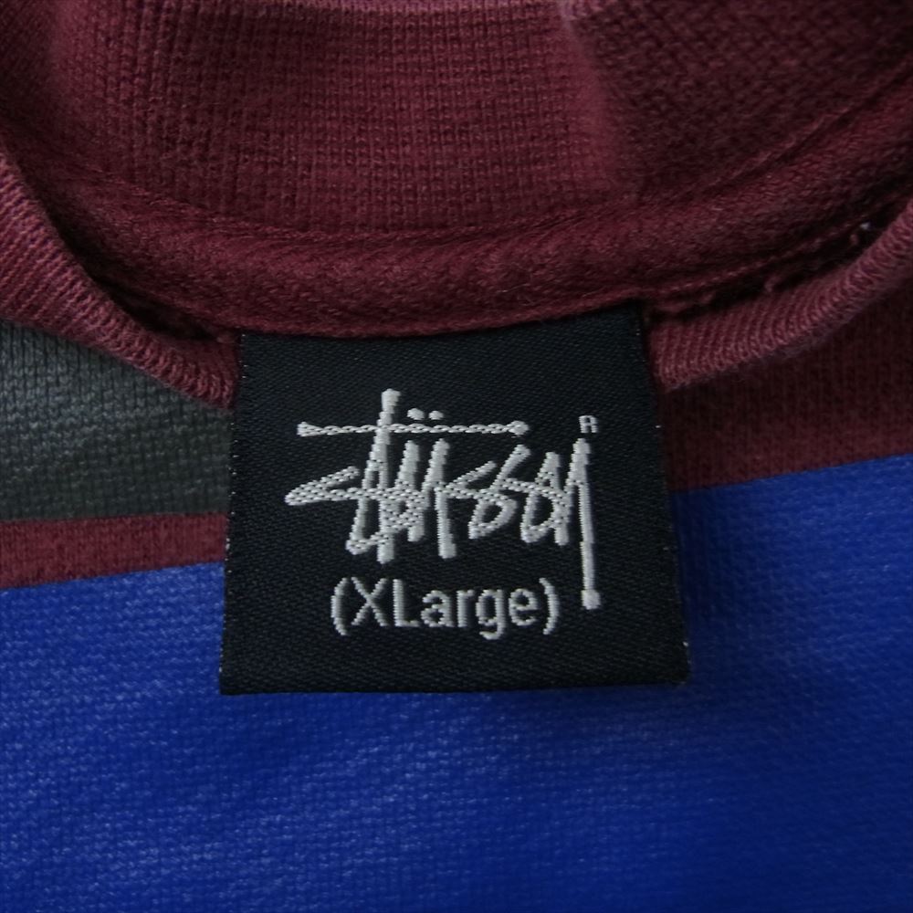 STUSSY ステューシー skull sweatshirts スカル クルーネック スウェット エンジ系 XL【中古】