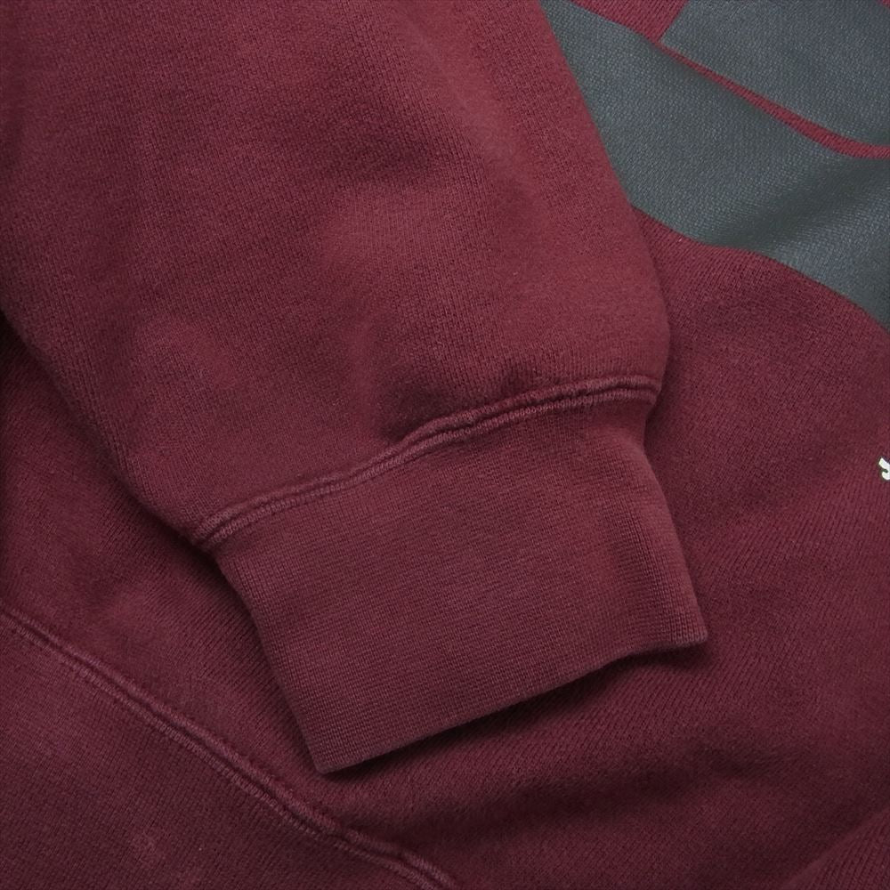 STUSSY ステューシー skull sweatshirts スカル クルーネック スウェット エンジ系 XL【中古】