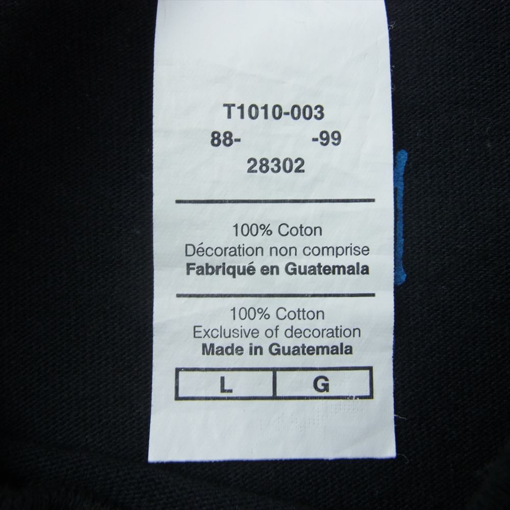 STUSSY ステューシー × Champion チャンピオン CREW 仙台チャプト オープン記念 カレッジ 半袖 Tシャツ ブラック系 L【中古】