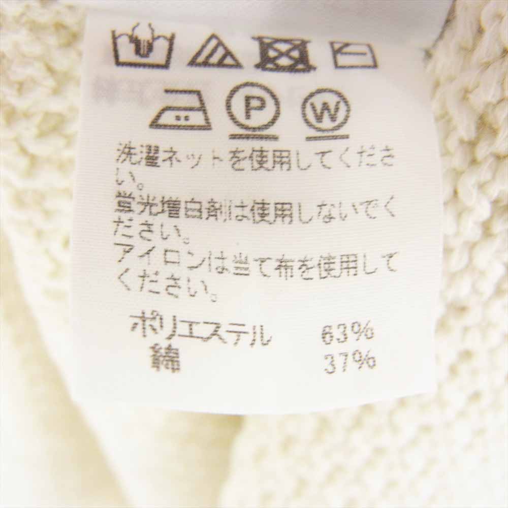 HOMME PLISSE ISSEY MIYAKE オム プリッセ イッセイミヤケ HP21KN211 ワッフル クルーネック ニット プルオーバー セーター オフホワイト系【中古】