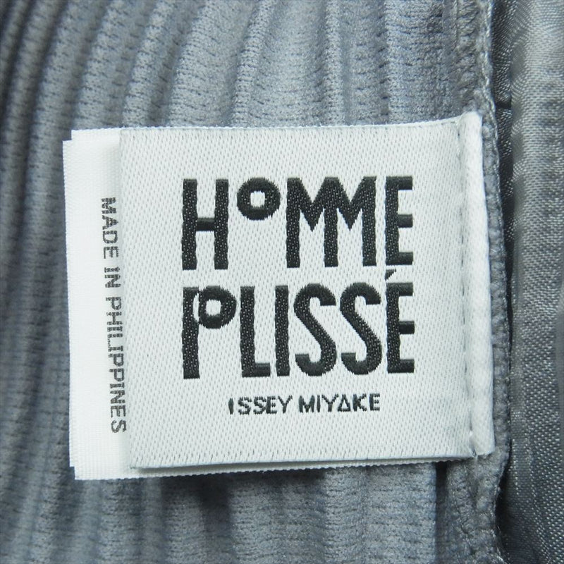 HOMME PLISSE ISSEY MIYAKE オム プリッセ イッセイミヤケ 24AW HP43JF152 TAILORED PLEATS 1 テーラード プリーツ加工 スラックス パンツ MOLE GRAY グレー系 2【美品】【中古】